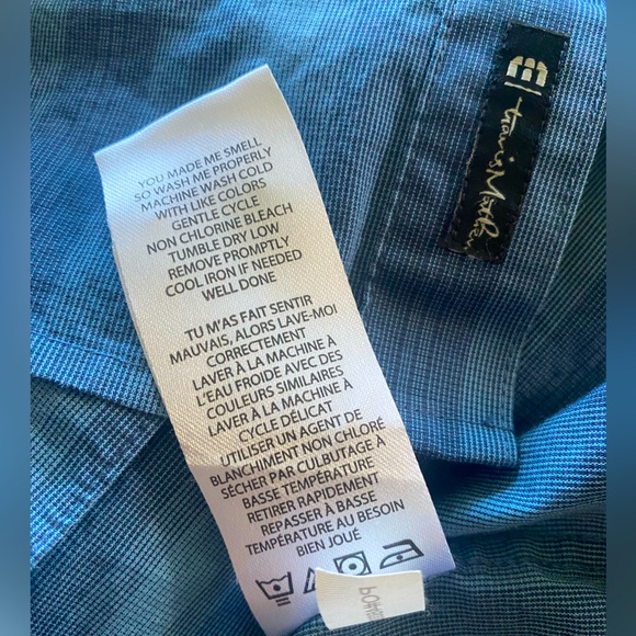 Travis Mathew Blue Button Up - Picture 4 of 4